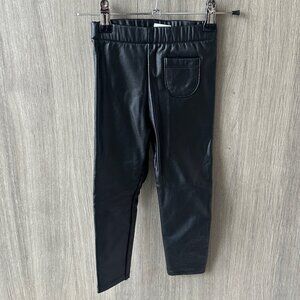 Zara Kids pleather leggings. Size 3-4 Years